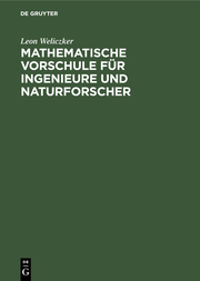 Mathematische Vorschule für Ingenieure und Naturforscher