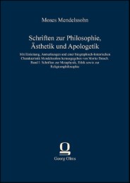 Schriften zur Philosophie, Ästhetik und Apologetik