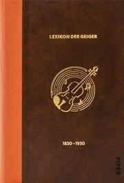 Das Lexikon der Geiger, 1830 - 1930