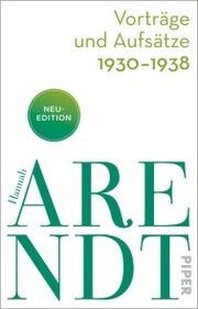 Vorträge und Aufsätze 1930-1938 - Cover