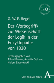 Der 'Vorbegriff' zur Wissenschaft der Logik in der Enzyklopädie von 1830 - Cover