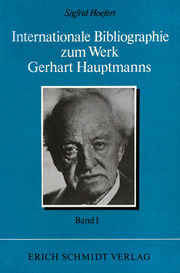 Internationale Bibliographie zum Werk Gerhart Hauptmanns - - I. Band - Cover