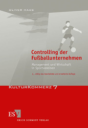 Controlling der Fußballunternehmen - Cover