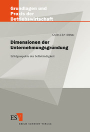 Dimensionen der Unternehmungsgründung - Cover