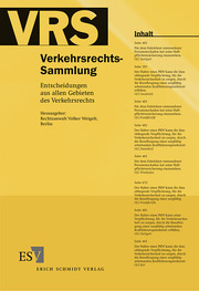Verkehrsrechts-Sammlung (VRS) 109