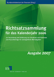 Richtsatzsammlung für das Kalenderjahr 2006