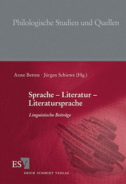 Sprache - Literatur - Literatursprache - Cover