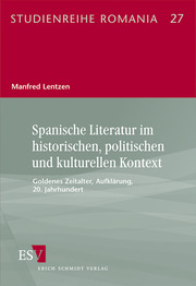 Spanische Literatur im historischen, politischen und kulturellen Kontext - Cover