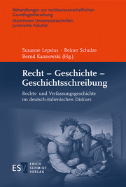 Recht - Geschichte - Geschichtsschreibung - Cover