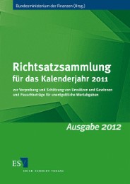 Richtsatzsammlung für das Kalenderjahr 2011