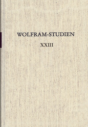 Wolfram-Studien XXIII - Cover