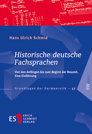 Historische deutsche Fachsprachen
