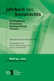 Jahrbuch des SozialrechtsDokumentation für das Jahr 2012 - Cover