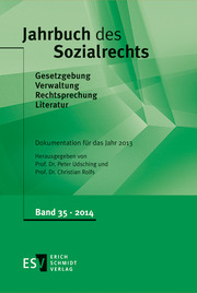 Jahrbuch des SozialrechtsDokumentation für das Jahr 2013