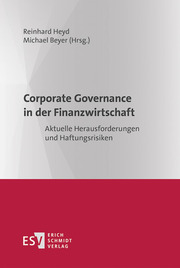 Corporate Governance in der Finanzwirtschaft - Cover