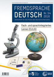 Fremdsprache Deutsch - - Heft 54 (2016): Fach- und sprachintegriertes Lernen (CLILiG)