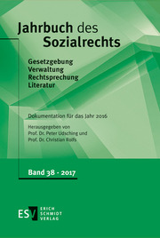 Jahrbuch des Sozialrechts - Dokumentation für das Jahr 2016 - Cover
