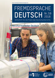 Fremdsprache Deutsch - - Heft 59 (2018): Berufsorientiertes Deutsch - Cover