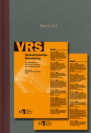 Verkehrsrechts-Sammlung (VRS) Band 137