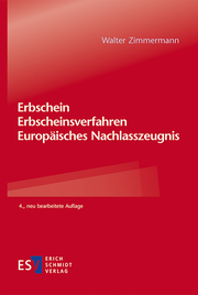 Erbschein - Erbscheinsverfahren - Europäisches Nachlasszeugnis - Cover