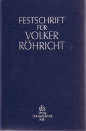 Festschrift für Volker Röhricht zum 65. Geburtstag - Cover