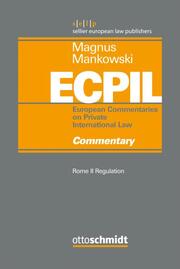 ECPIL III - Rome II Regulation