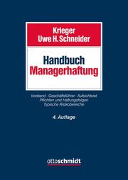Handbuch Managerhaftung - Cover