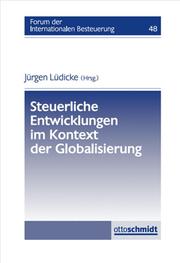 Steuerliche Entwicklungen im Kontext der Globalisierung - Cover