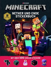 Minecraft, Nether und Ende - Stickerbuch - Cover
