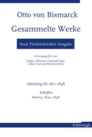 Otto von Bismarck Gesammelte Werke - Neue Friedrichsruher Ausgabe - Cover