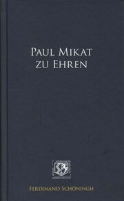 Paul Mikat zu Ehren - Cover