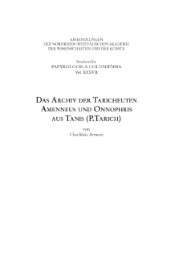 Das Archiv der Taricheuten Amenneus und Onnophris aus Tanis (P.Tarich) - Cover