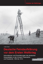 Deutsche Feindaufklärung vor dem Ersten Weltkrieg - Cover
