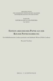 Edition griechischer Papyri aus der Kölner Papyrussammlung - Cover