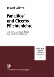 Panaitios' und Ciceros Pflichtenlehre
