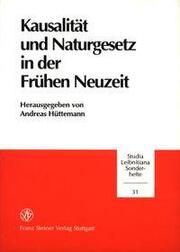 Kausalität und Naturgesetz in der Frühen Neuzeit - Cover
