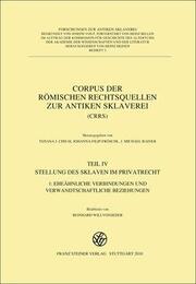 Corpus der römischen Rechtsquellen zur Antiken Sklaverei (CRRS) 4 - Cover