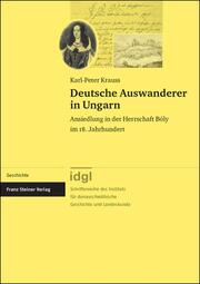 Deutsche Auswanderer in Ungarn - Cover