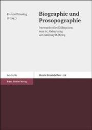 Biographie und Prosopographie - Cover