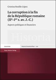 La corruption a la fin de la Republique romaine (IIe-Ier s.av.J.-C.) - Cover
