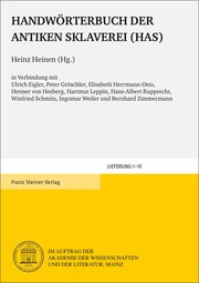 Handwörterbuch der antiken Sklaverei (HAS) - Set - Cover