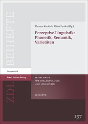 Perzeptive Linguistik: Phonetik, Semantik, Varietäten - Cover