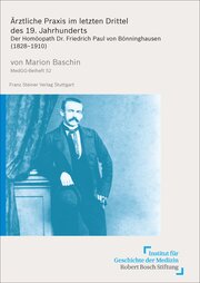 Ärztliche Praxis im letzten Drittel des 19.Jahrhunderts - Cover