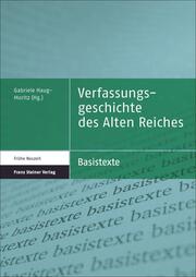 Verfassungsgeschichte des Alten Reiches - Cover