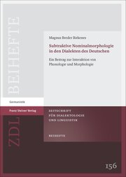 Subtraktive Nominalmorphologie in den Dialekten des Deutschen - Cover