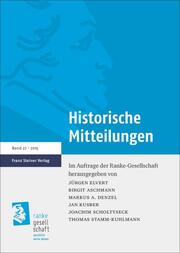 Historische Mitteilungen 27 (2015)
