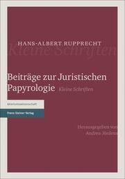 Beiträge zur Juristischen Papyrologie - Cover