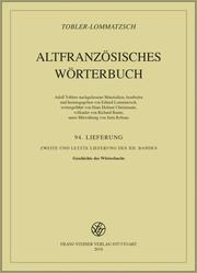 Altfranzösisches Wörterbuch. Band 12. Lieferung 94