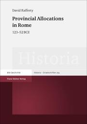 Provincial Allocations in Rome - Cover