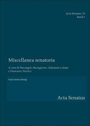 Miscellanea senatoria - Cover